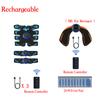 Smart EMS Muscle Stimulator Electric ABS Abdominal Trainer Arm Neck Sticker Patch Body Massager Fitness Slimming Shaping