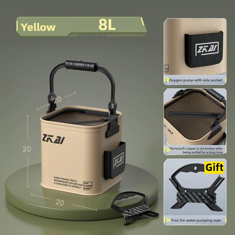 

8L 13L Collapsible Water Bucket with Lid Durable Portable Multi-Purpose Storage Container for Kitchen Home Use