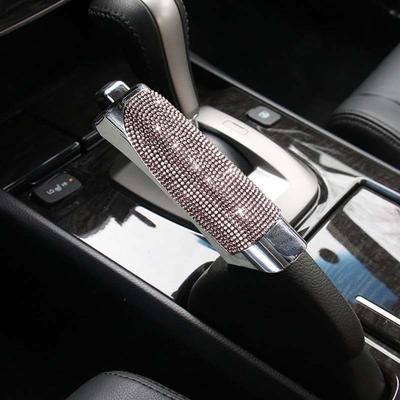 Copri freno a mano universali in cristallo per auto, manopole cambio automatico antiscivolo, accessori interni per auto con diamanti scintillanti per donna