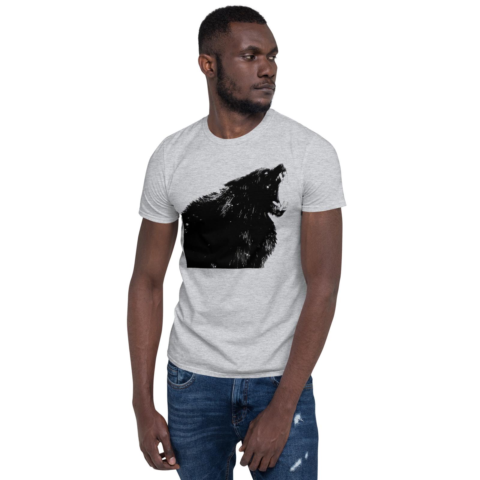 Horror Werewolf Wolf Monster Short-Sleeve Unisex T-Shirt Mens Womens Tees Top M