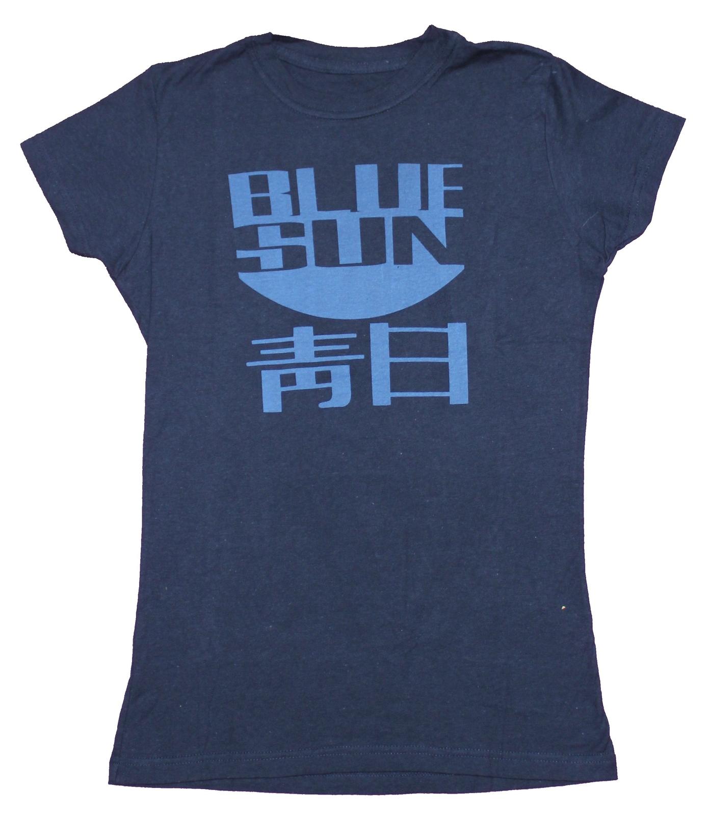 Serenity Firefly Girls Juniors T-Shirt - Blue Sun Logo Pic S