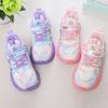 Kids Sneakers Toddler Sports Shoes with Lights Breathable Anti-skid Princess Shoes Children Running Trainers