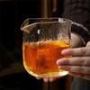 Japanese 300ml Square Hammer Glass Fair Mugs Tea Pitcher Heat Resistant Tea Cup Chahai Tea Divider Kung Fu Tea Set Accessories