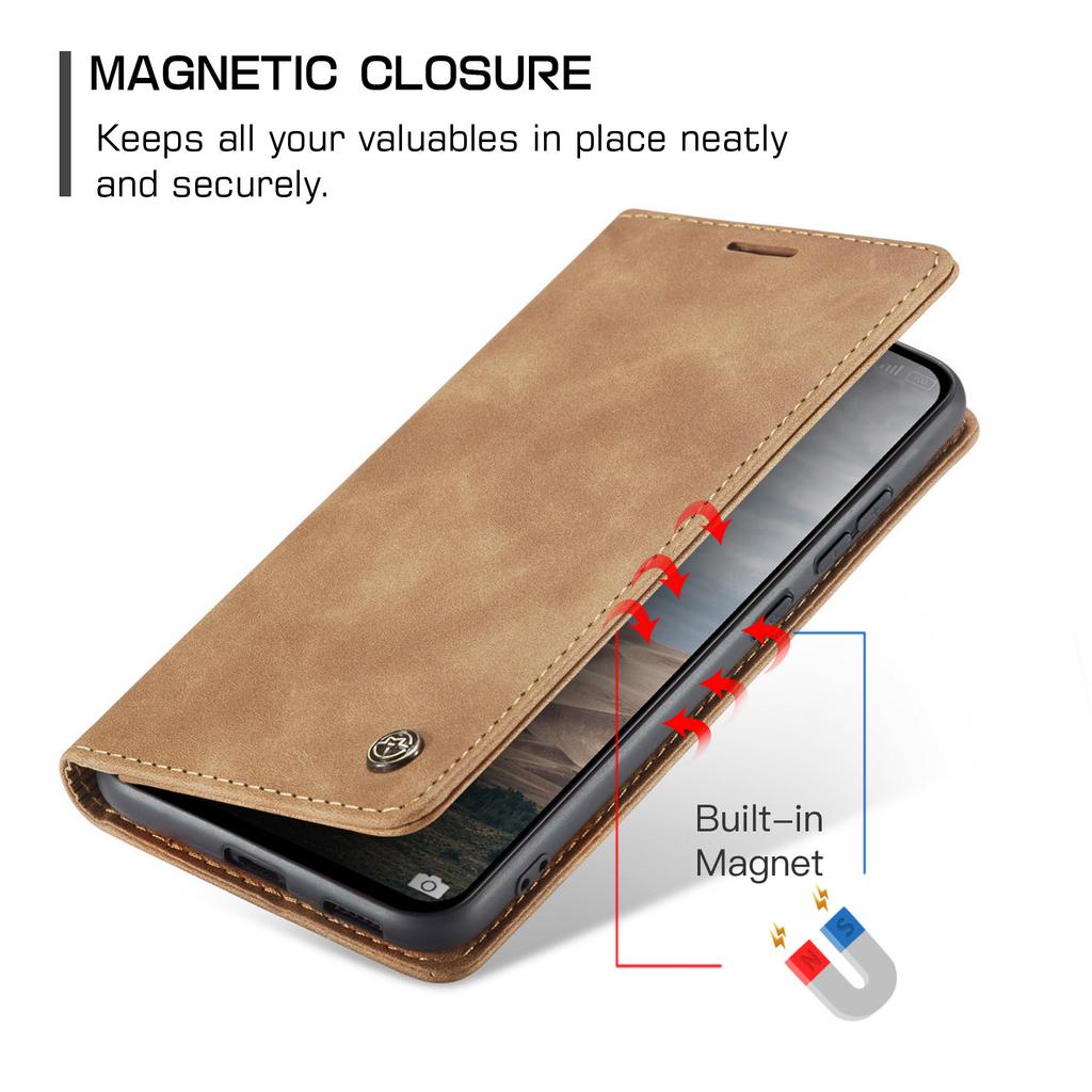 Business Magnetic Flip Leather Case For Xiaomi Redmi Note 15 14 13 12 Pro Plus 15C 14C 13C 12C Book Card Solt Wallet Stand Cover