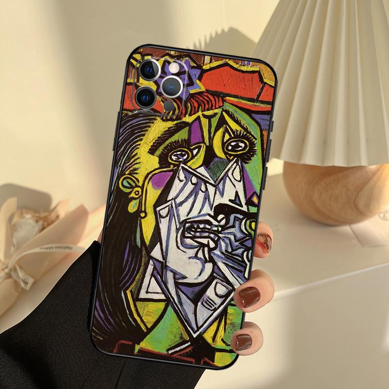 Picasso Abstract Painting Art Phone Case For iPhone 15 14 13 12 11 16 17 Pro Max 13 Mini 15 16 Plus 16e 17 Air Cover Funda