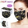 100PCS Adult Fashion Print Disposable Face Mask 3 Ply Earloop Anti-PM2.5 