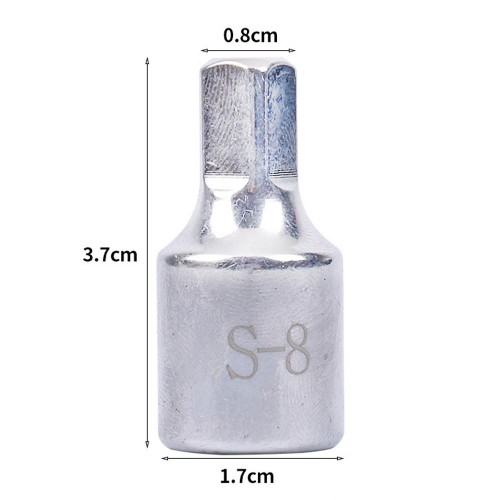 1Pcs 8mm Square Oil Sump Drain Plug Key Tool Remover Fit For Renault Peugeot Oil Pan Drain Screw Disassembly Tool