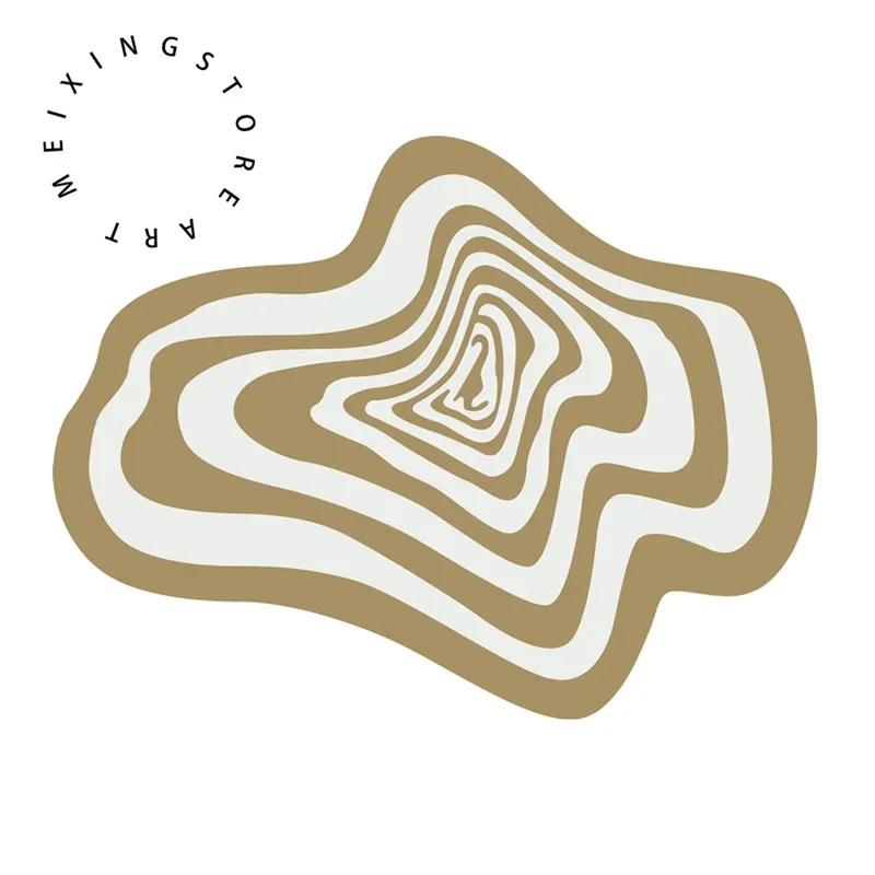 Creative Irregular Rug Living Room Carpet Black White Geometry Home Decoration Floor Mat Bedroom Area Rugs Entrance Doormat