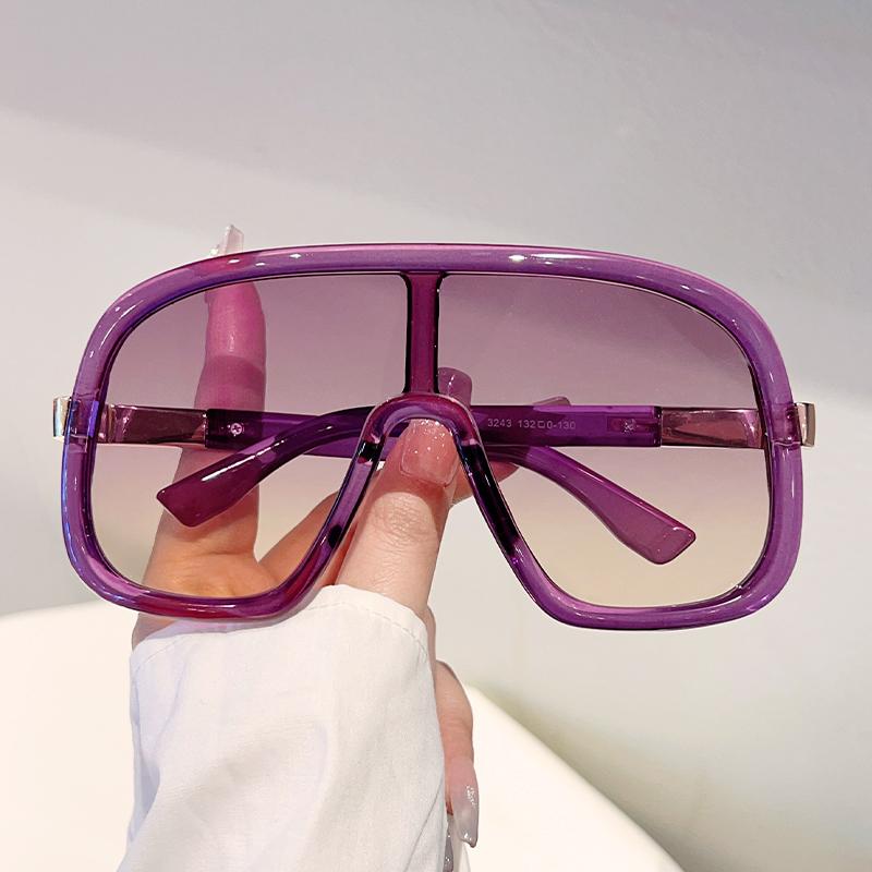 Oversized Goggle Women New in Fashion Multi-color Windproof Shades Trendy Luxury Brand Design Outdoor Casual Sun Glasses