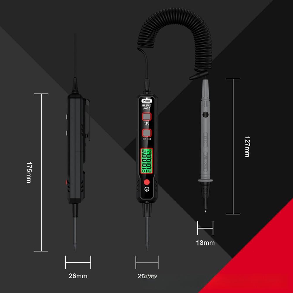 Digital Voltage Tester Pen Multimeter Smart Identification 0.8-300V For Car Circuit Continuity Check Ammeter Device
