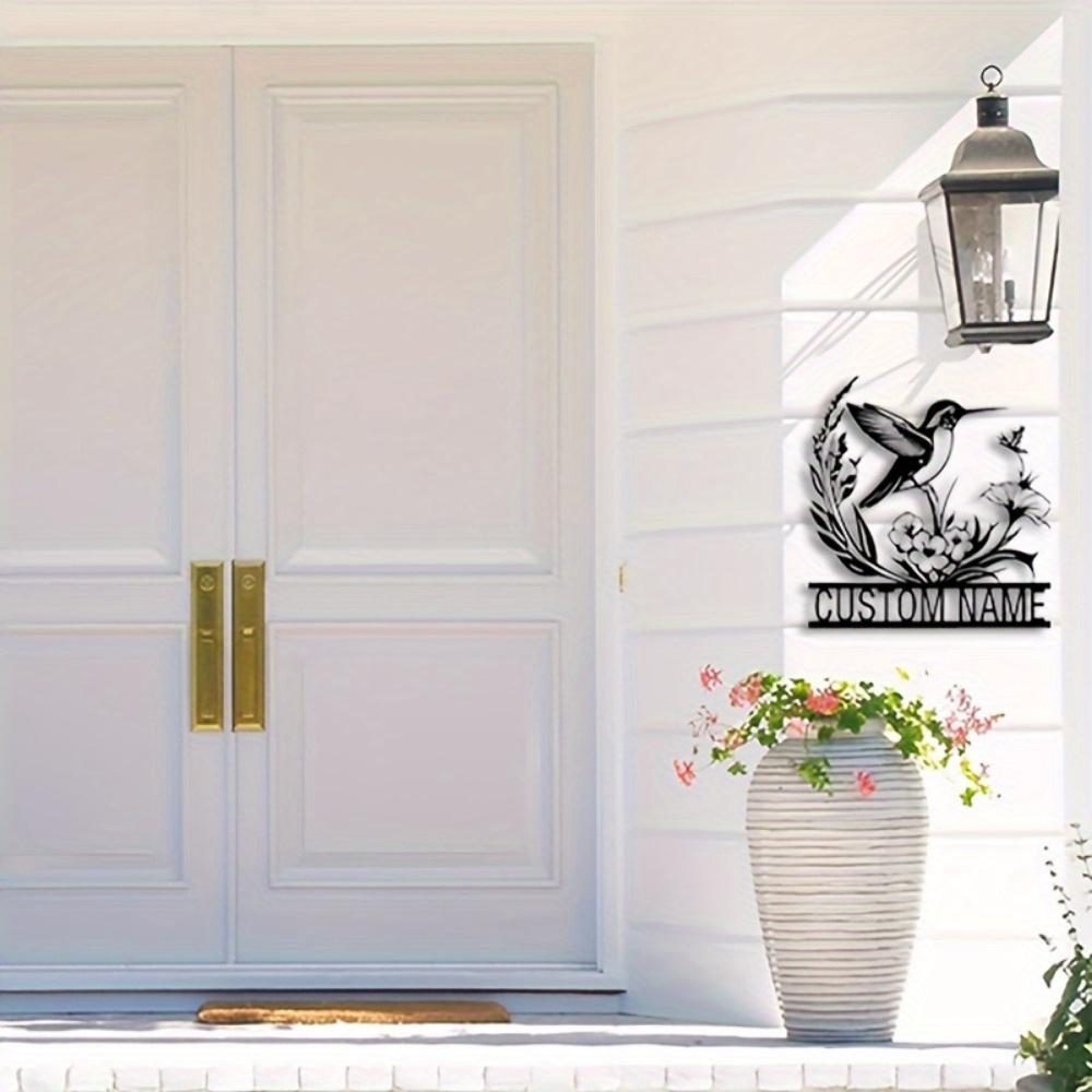 Exclusive Metal Wall Art Hollow Hummingbird Decor Personalized Housewarming Gift