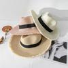 Stylish and Protective Panama Hat with A Wide Brim, Perfect for Men and Women To Wear on Sunny Days At The Beach
