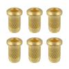 Tooyful 6 Pieces Iron Guitar Through Body String Mounting Ferrules Bushings for Electric Guitar Replacement Parts
