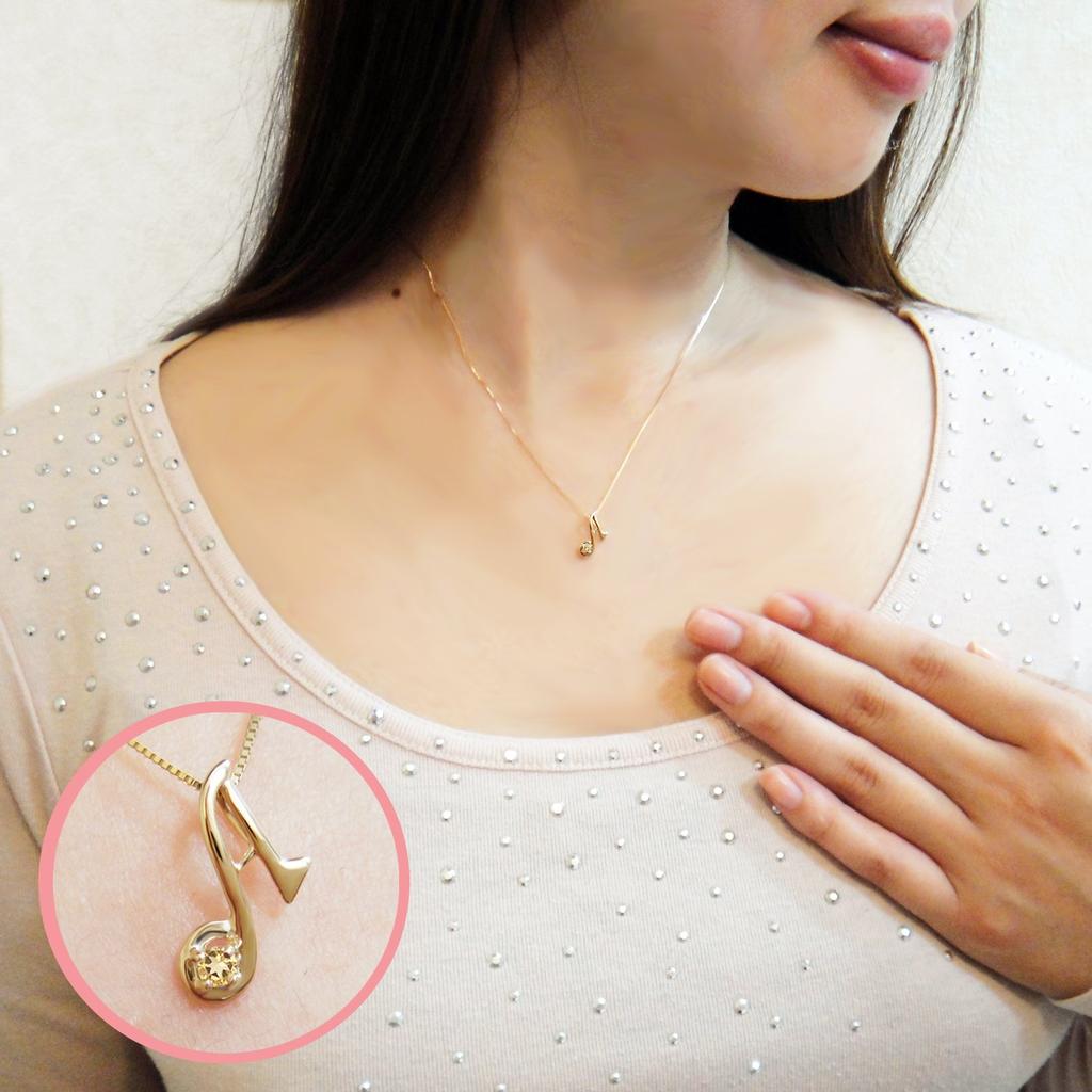 miwahouseki Initial A Pink Gold Alphabet Necklace with Your Choice of Birthstone [Miwahouseki] (November Citrine)