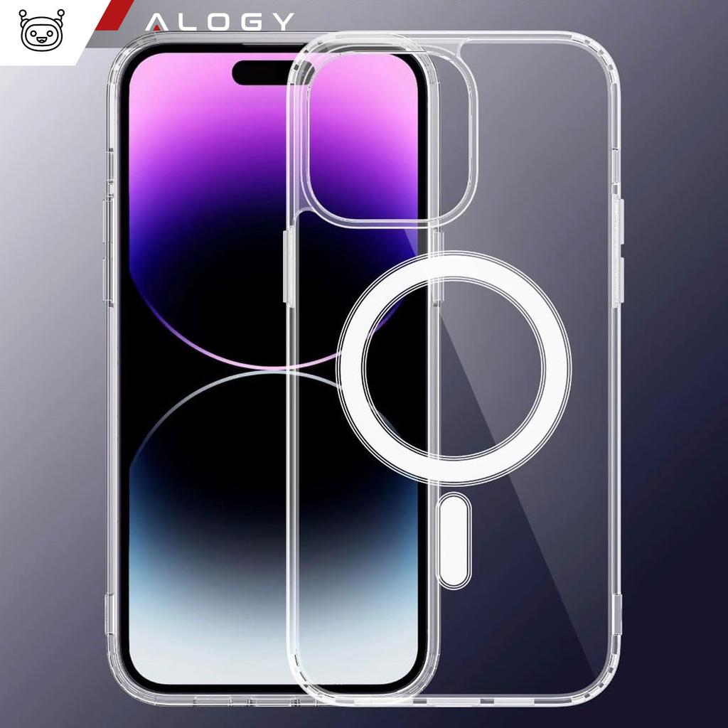 Etui Do Iphone 15 Pro Magsafe Obudowa Hybrid Case Cover Shock Clear Alogy Przezroczyste
