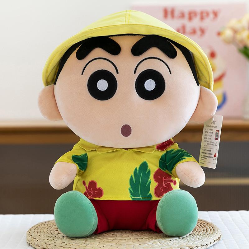 Crayon Shin Chan Summer Swim Ring Plush Toy With Soft Short Pile For Kids Gift