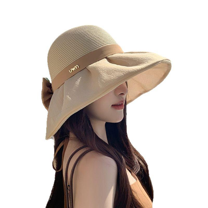 New Hat for Women's Spring and Summer Beach Vacation Sun Protection Korean Style Versatile and Elegant Fisherman's Hat Sun Hat