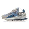 Li Ning Fangyuan Eternal Süet Kumaş Retro Şok Emici Kaymaz Aşınmaya Dayanıklı Hafif Düşük Bilekli Koşu Ayakkabısı Kadın spor ayakkabı AGCR058-8