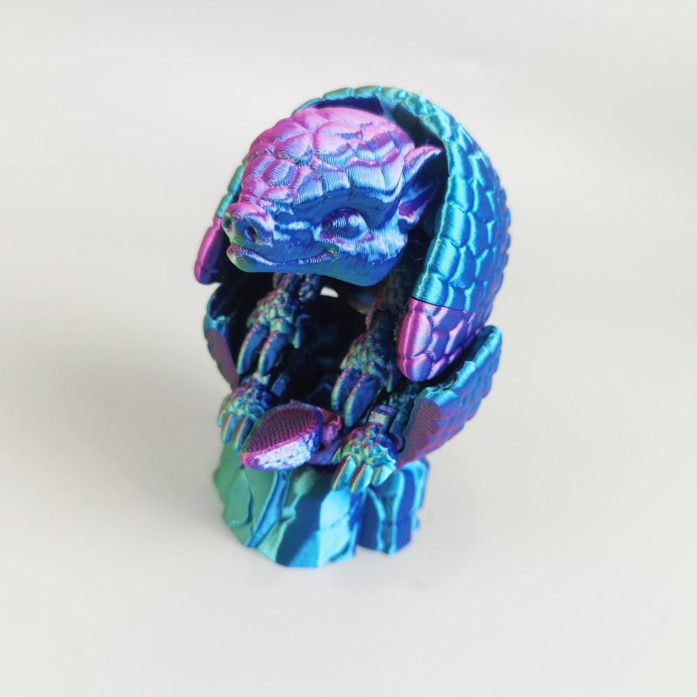 3D Printed Cute Pangolin Animal Toy Desktop Ornament Scales Joints Movable Contraction Stress Relief Animal Toys Children Gifts