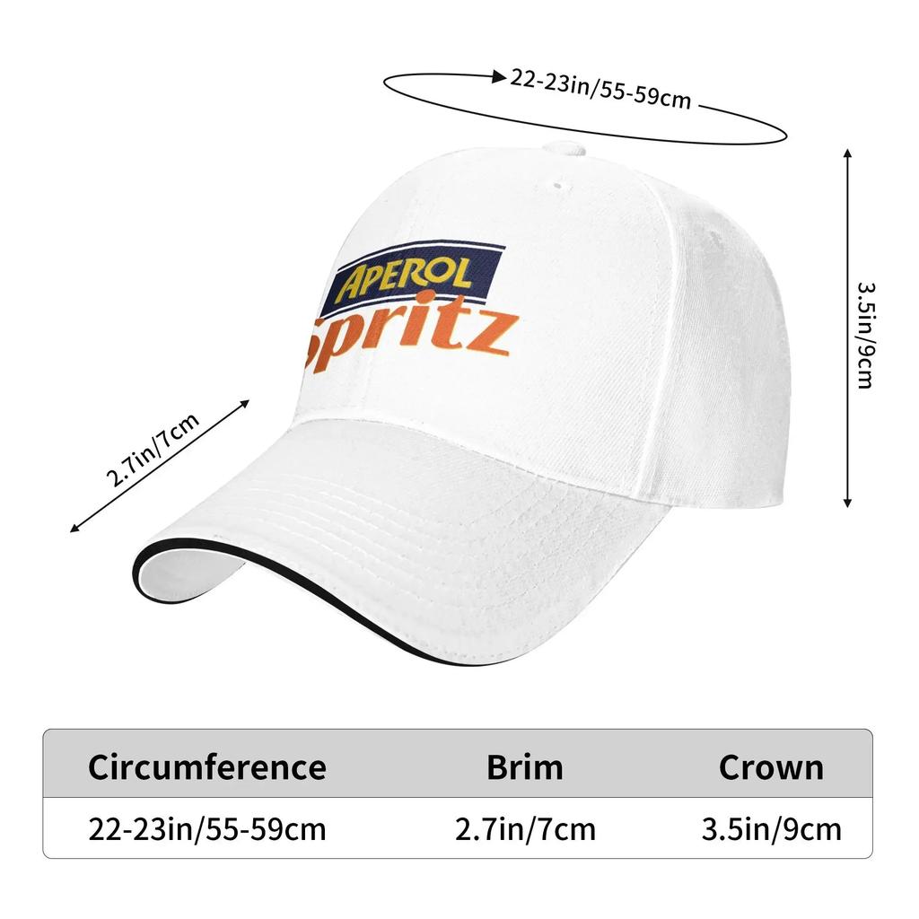 Aperol Spritz Baseballkappe Herren Erwachsener Design Trucker-Kappe Frühling Vintage Outdoor Sport Sonnenschutz Baseballkappen