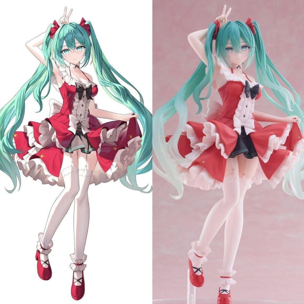 Hatsune Miku Lolita Anime Figure: Beautiful Girl Desktop Ornament Gift