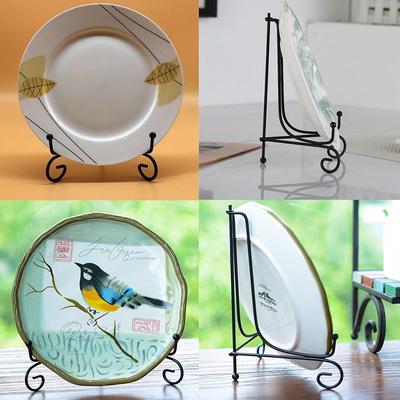 Železný stojan Klasický stojan na vystavení Mísa Talíř Umění Fotografie Obrázek Úložný stojan