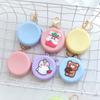 Kid Gift Cartoon Round Silicone Headset Bag Wallet Change Pouch Bag Coin Purse