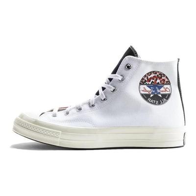 Chuck 70 Hi Comfortable & Stylish Durable & Lightweight High Top Canvas Shoes Unisex & Gender White & Red Stitching