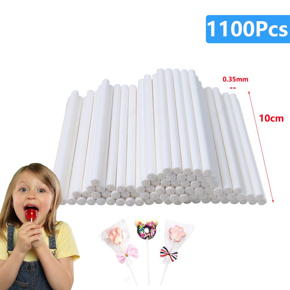 20-1500 Buc. Batoane de Acadea din Hârtie Albă cu Miez Solid Pentru Petrecere Cină Ciocolată Zahăr Bomboane Acadea Acadea Batoane Cake Pop