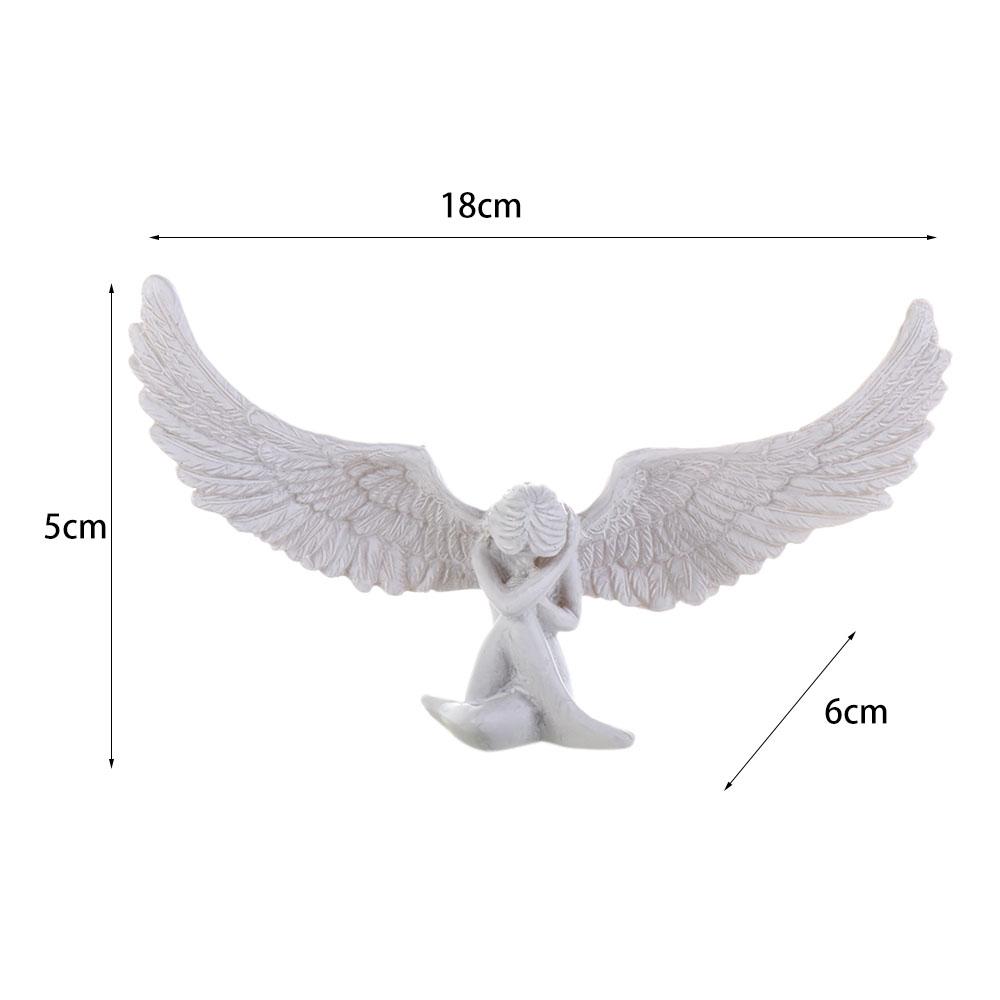 Decoration Gift Home Decoration Garden Ornaments Angel Wing Statue Bookcase Figurine Resin Crafts
