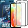 2x Tempered Glass for Xiaomi Redmi 12c 4G (full Screen, Full 5D, 9H)