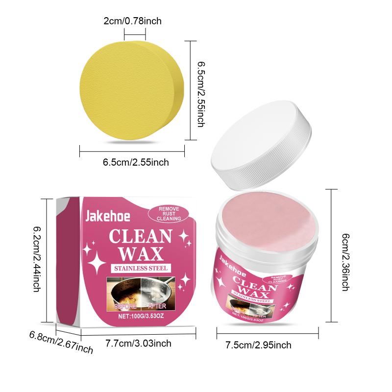 Pot Bottom Stainless Steel Cleaner Paste Removes Stubborn Rust and Burn Marks Deep Cleaning Kitchen Polishing Cream