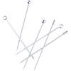 I-MART 15 Pack Stainless Steel Cocktail Picks Martini Olive Skewers, Reble Metal Garnish Sticks for Drinks, Appetizers, Bloody Mary, Olives, Citrus,