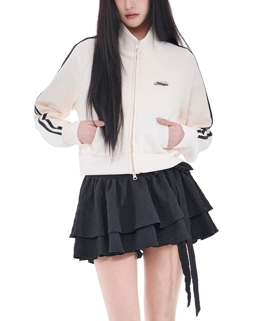 Alkialka Jacquard Mini Skirt (Black)