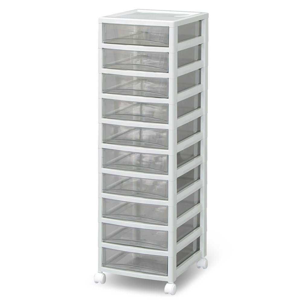 Ящик для писем IRIS OHYAMA с ярусами может быть оснащен роликами для удобства хранения на прозрачном столе. Светильник для стола для документов [среднего размера, 10 ярусов], переставляемый, серый