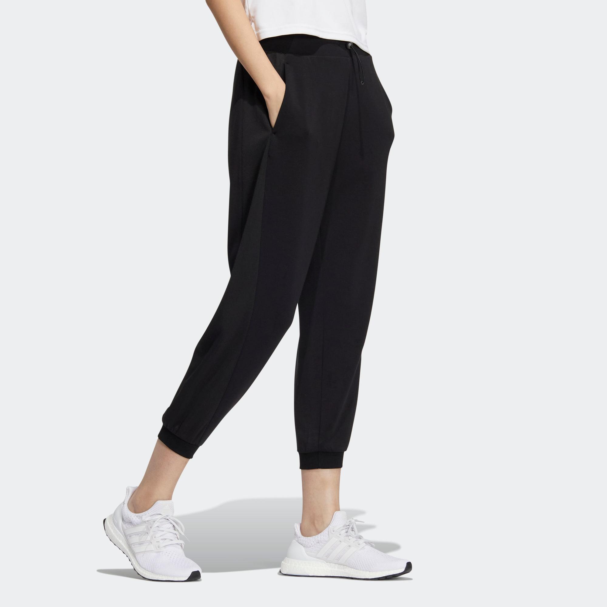 Adidas с логотипом и эластичной резинкой на талии — фото 4