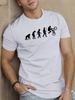 Unisexs Crew Neck Evolution Bmx Rider Graphic Short Sleeve Cotton Tee Casual Summer Streetwear Loose Basic Daily Outdoor Wear Top