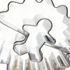 Stainless Steel Christmas Cookie Cutter Gingerbread Man Snowflake Star Shape Biscuit Mold Diy Cake Pastry Baking Making Tools