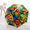 1pc Parrot Automatic Folding Umbrella, Lightweight Retractable Compact Travel Umbrella, 8-Rib Sturdy Frame038