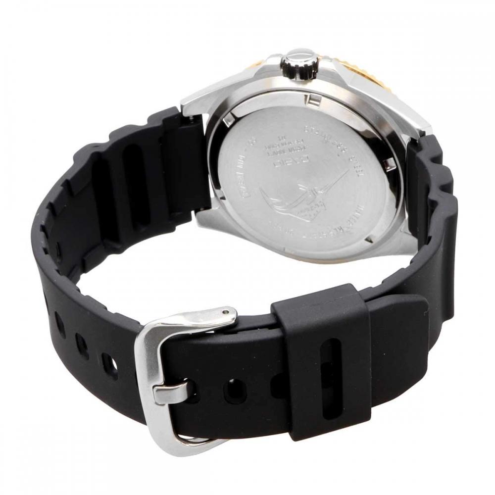 Casio Zegarek nurkowy CASIO MDV-106 Series męski model zagraniczny (Czarny x Złoty MDV-106G-1AV)