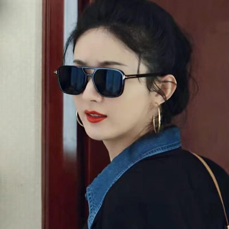 

Ретро Авиаторы с Т-образной перекладиной: Модные очки унисекс Tortoiseshell Frame Brown Lens