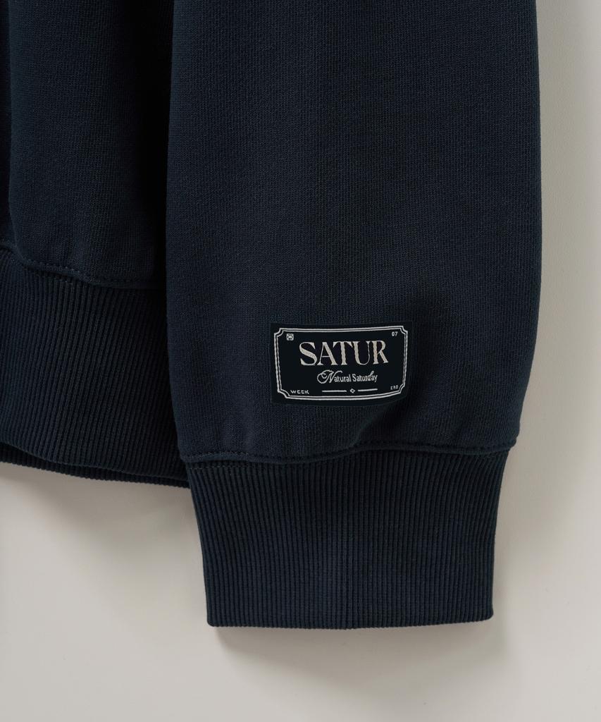 Seteo Lauren Small Logo Basic Sweatshirt Navy