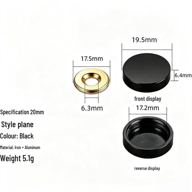 Acrylic Decorative Mirror Screw Cap for Glass and Tile Fixing