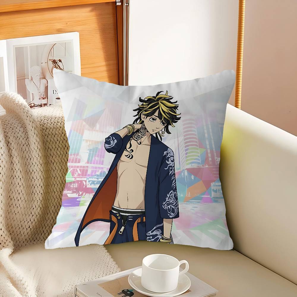 Anime Hanemiya Kazutora Pillow Gift Home Office Decoration Bedroom Sofa Car Cushion Cover Case 45x45