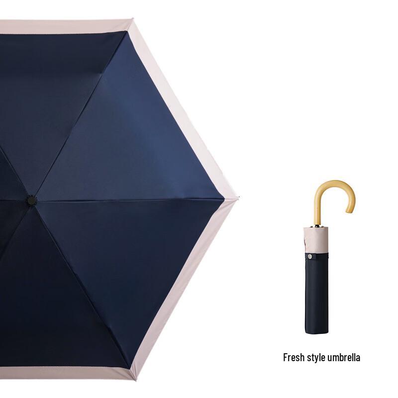 Hanyou Folding UV Protection Umbrella for Sun & Rain