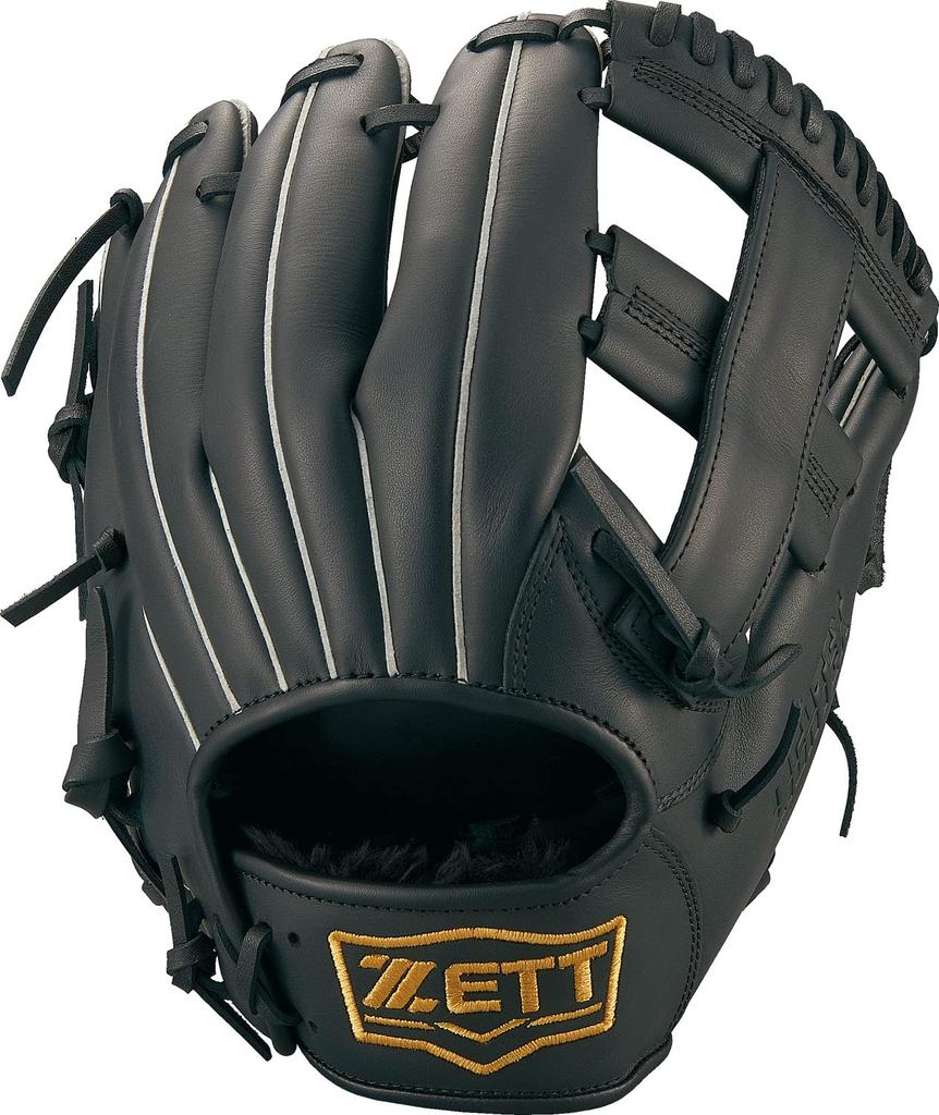 ZETT Litex Soft Baseball Glove Black Size 3 All-Around (Right-Handed Throw), (1900), (BSGB3920A)
