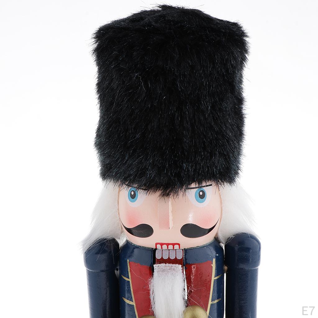 30cm Holzsoldat Nussknacker auf Ständer - Neuheit Weihnachtsdekoration Heimdeko Geschenke