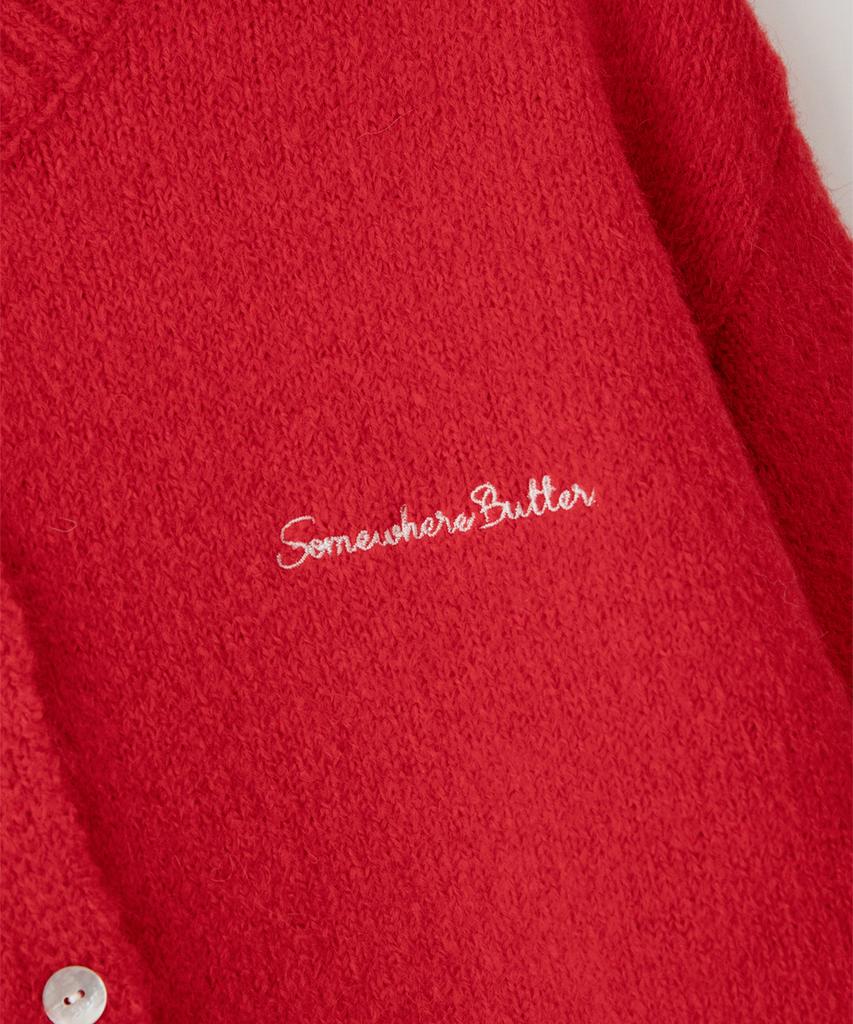 Sseomweeobeoteo Manon Alpaca Cardigan - Red