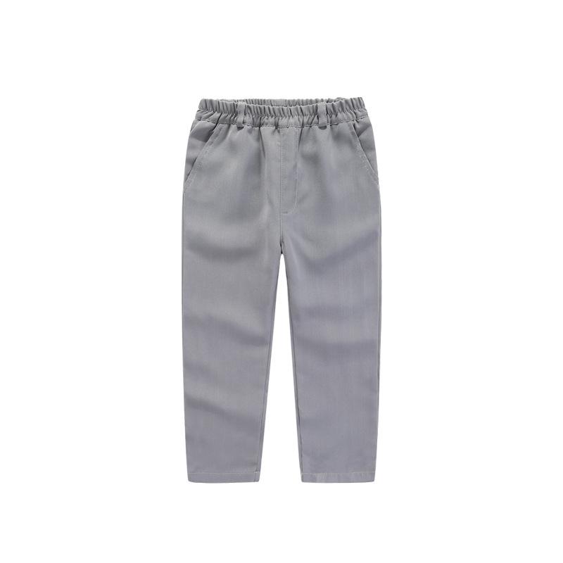 Kids Academy Style Solid Color Formal Suit Long Pants For Boys And Girls