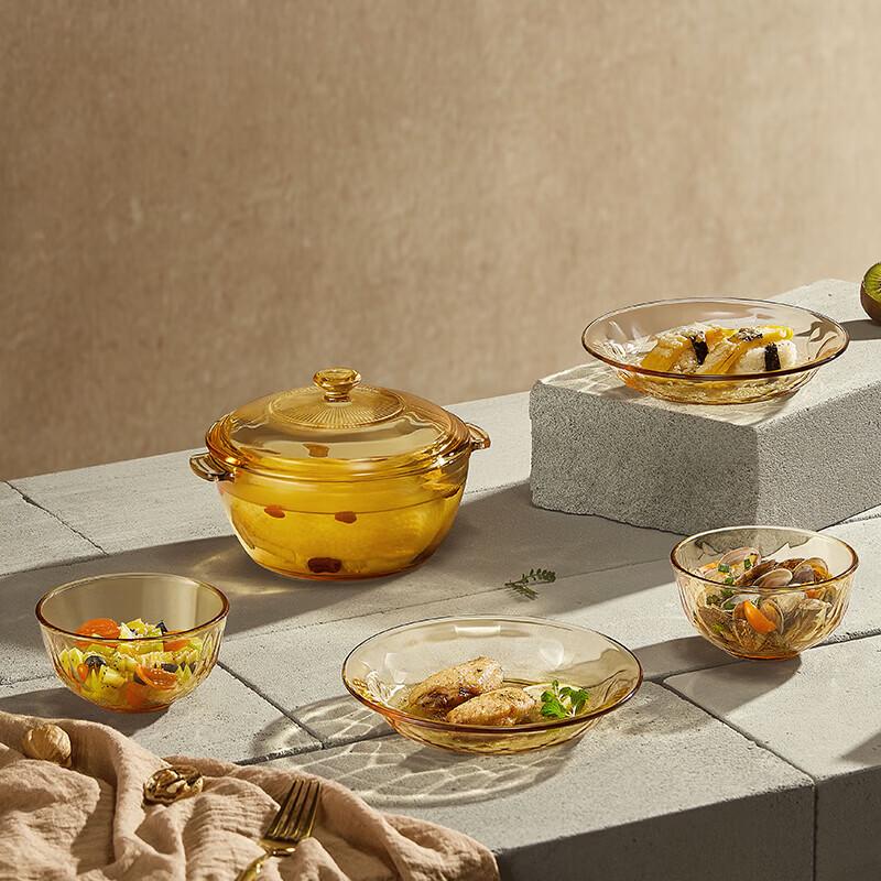 BAILOCK Star Mirror High Boron Glass 7-Piece Dinnerware Set